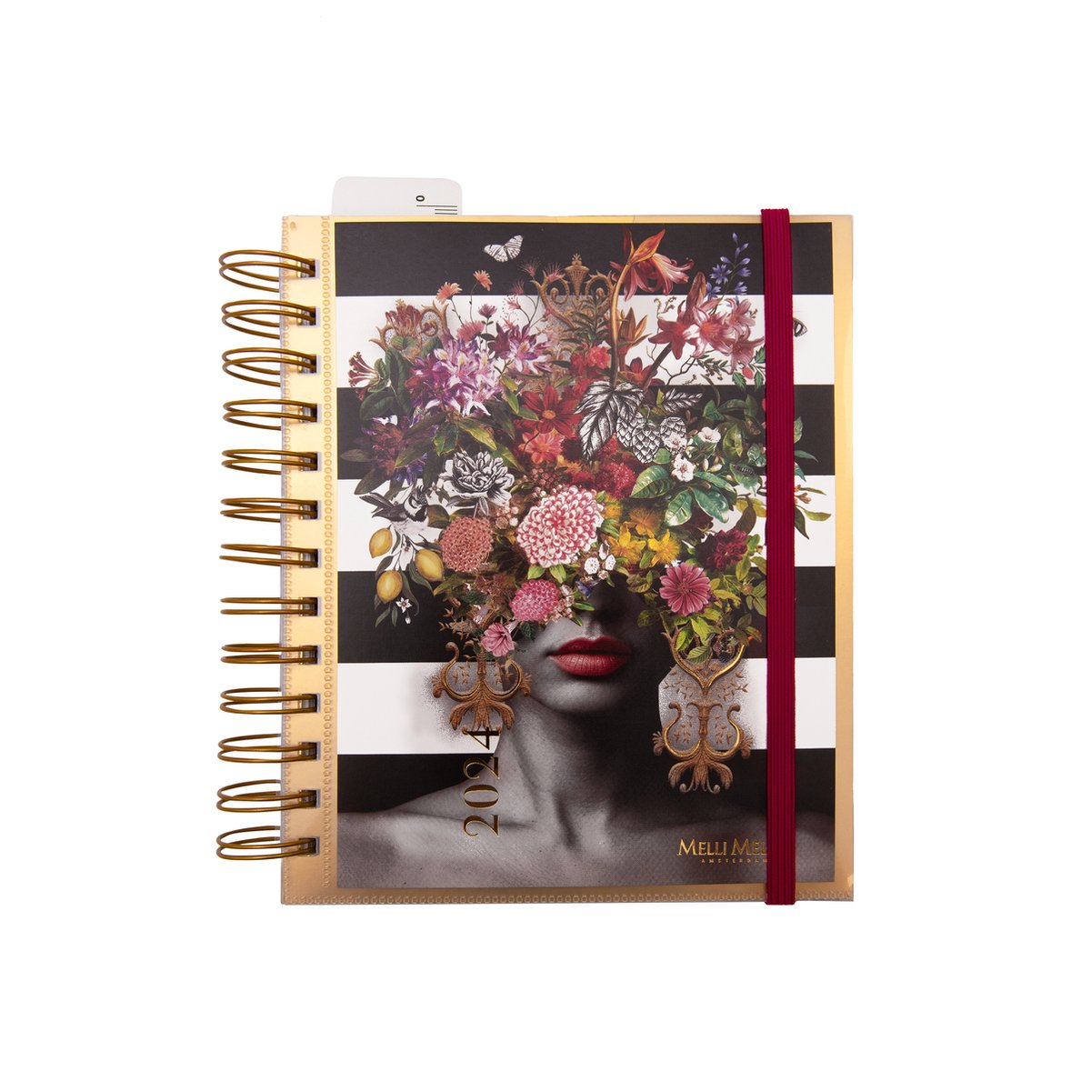 Melli Mello Head full of flowers DIY agenda 2024 - planner - bullet journal - 15 mnd