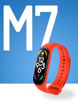 FitPro M7 - Smartband stappenteller - hartslagmeting - activity tracker - rood