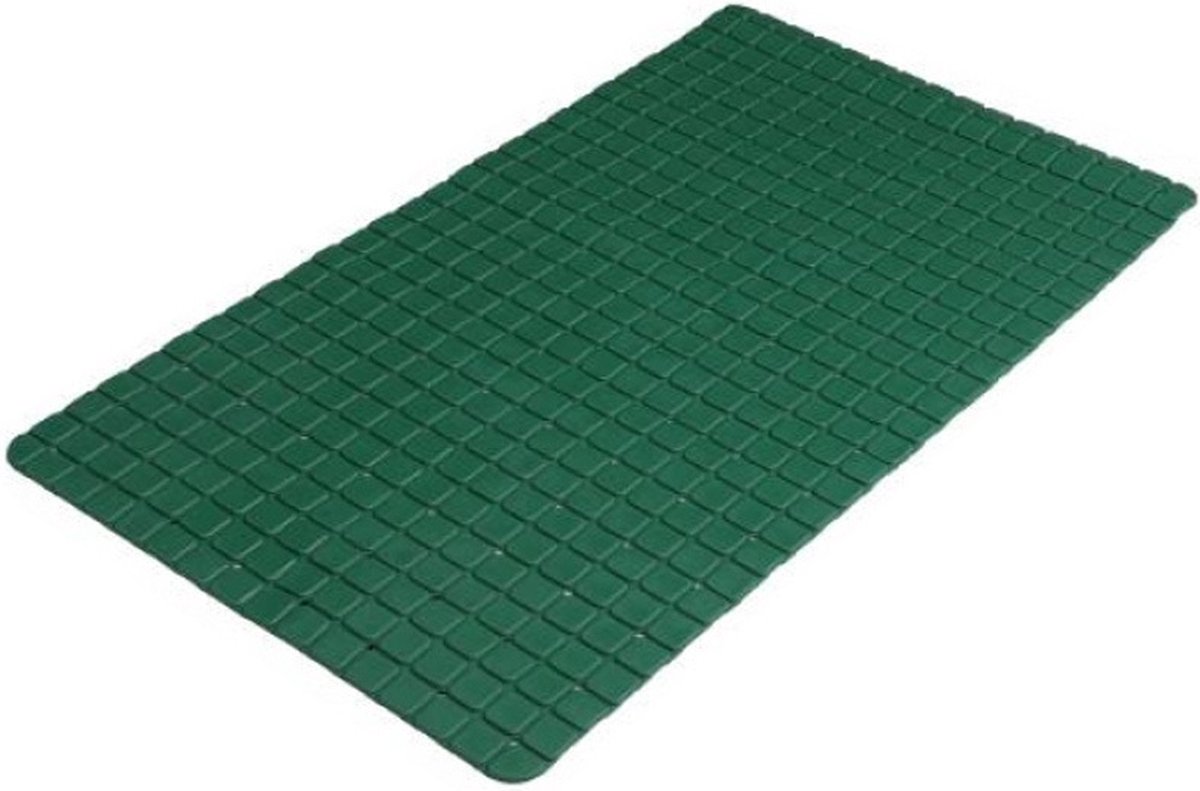 Urban Living Badmat - donkergroen - 39x69 cm - douche antislip mat - rubber