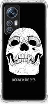 Beschermhoes Geschikt voor Xiaomi 12 | 12x Telefoon Hoesje met doorzichtige rand Skull Eyes