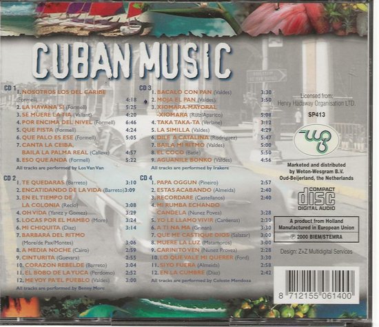 Cuban Music ( 4 cd box )