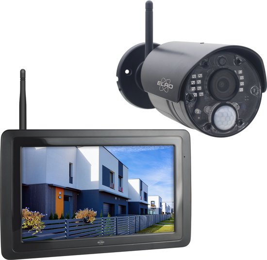 ELRO CZ30RIPS HD Color Night Vision Caméra de Surveillance Kit