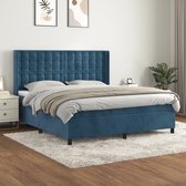 The Living Store Boxspringbed Elite - Bed - 180 x 200 cm - Zacht Fluweel