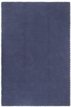 The Living Store Tapis - Bleu Marine - 120 x 180 cm - Heavy Tissée en Corde Design