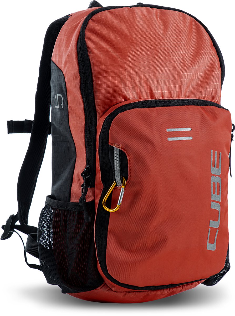 CUBE Rugzak Pure 6 Rookie - Kinderrugtas - 2-Vaks - Reflecterend - Met Karabijnhaak - Elastieke zijvakken - 6 Liter - Polyester - Rood