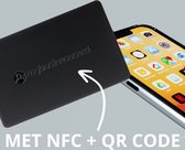 Luxe digitale metal Business Card met NFC + QR CODE | digitaal visitekaartje van Mybusinesscard | Deel jouw contact gegevens binnen één seconde door een simpele tap of scan. Duurzaam | metal | efficiënt | smart | dashboard | www.mybusinesscard.nl