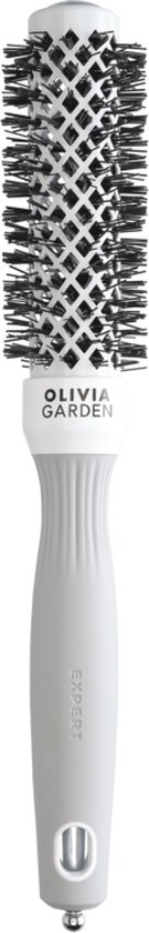 Olivia Garden Expert Blowout Borstel Blowout Shine Brush White&Grey Ø25mm