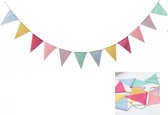 Jute gekleurde vlaggenlijn-Slinger Jute Linnen- 4Meter Vlaggenlijn-Youhomy feestartikelen Mariage- Verjaardag Vlaggenlijn - Party| Christmas| Bruiloft| New Year| Feestdagen| Binnen en Buiten
