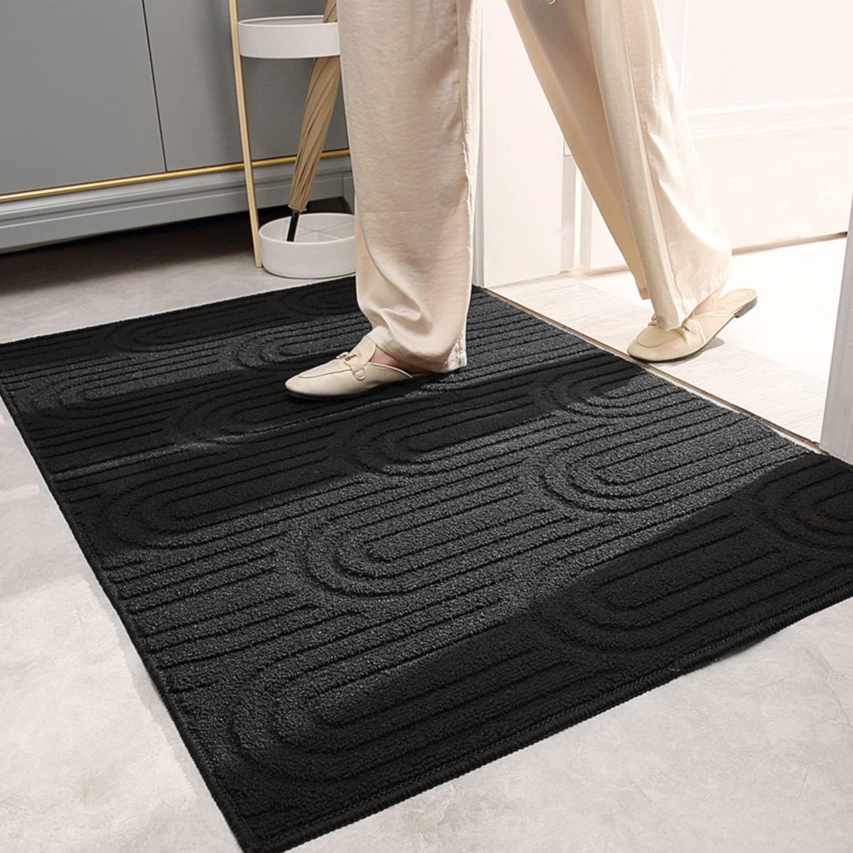 Tapis Exterieur Terrasse Paillasson Extérieur et Interieur Tapis Entree  Antidérapant et Anti-Poussière Tapis de Porte