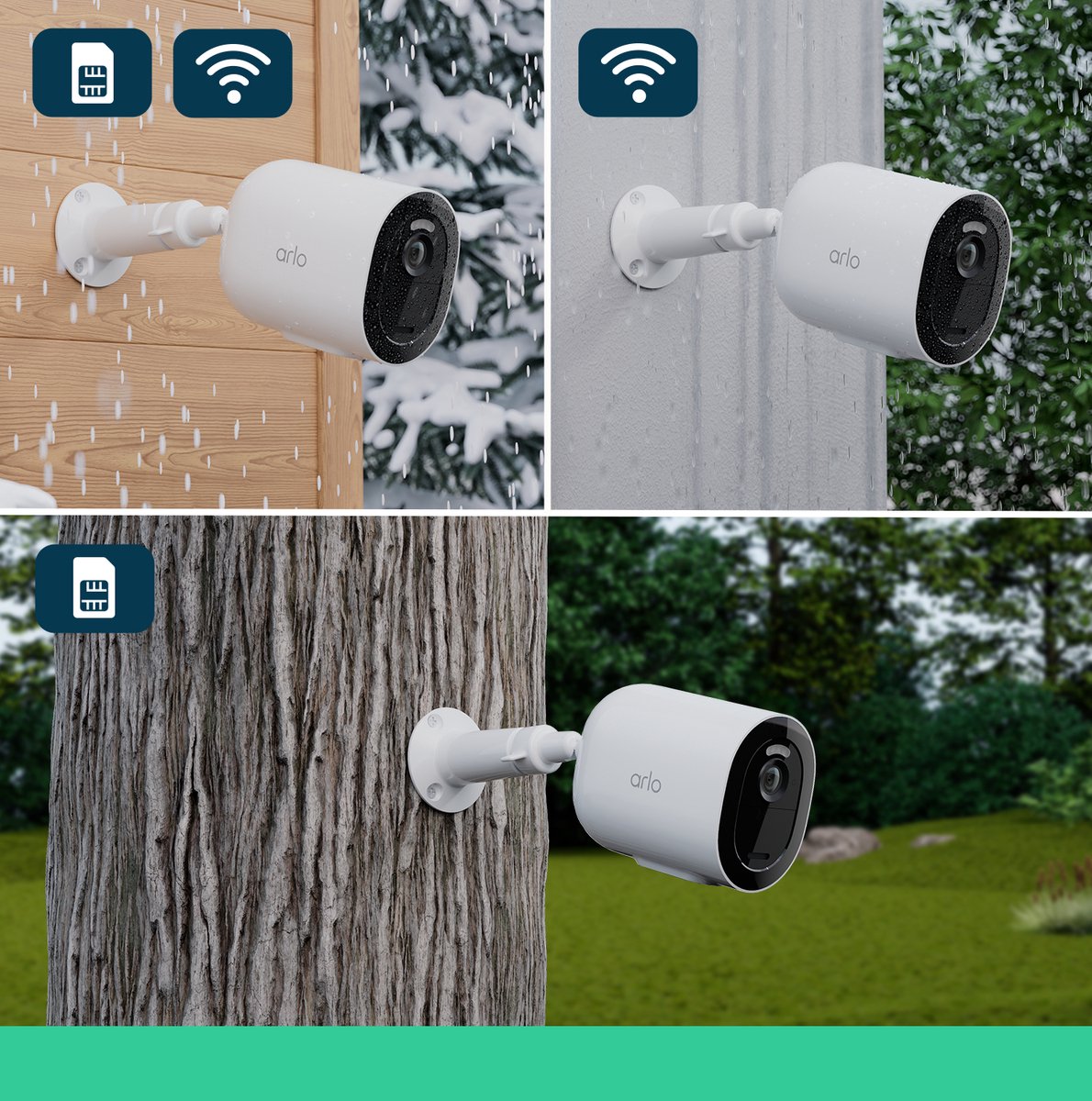 Arlo Go 2 3G/4G LTE draadloze beveiligingscamera voor buiten, SIM-kaart of WiFi, 1080p HD, 130˚ kleurennachtzicht, sirene & spotlight, bewegingsdetectie, 2-weg-audio, incl. proefp. Arlo Secure, 1 IP-Camera, wit – foto 5