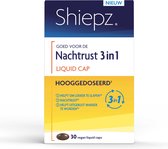 Shiepz Nachtrust 3 in 1 Hooggedoseerd - Slaapformule die op 3 manieren de slaap ondersteunt - 30 vegan liquid caps