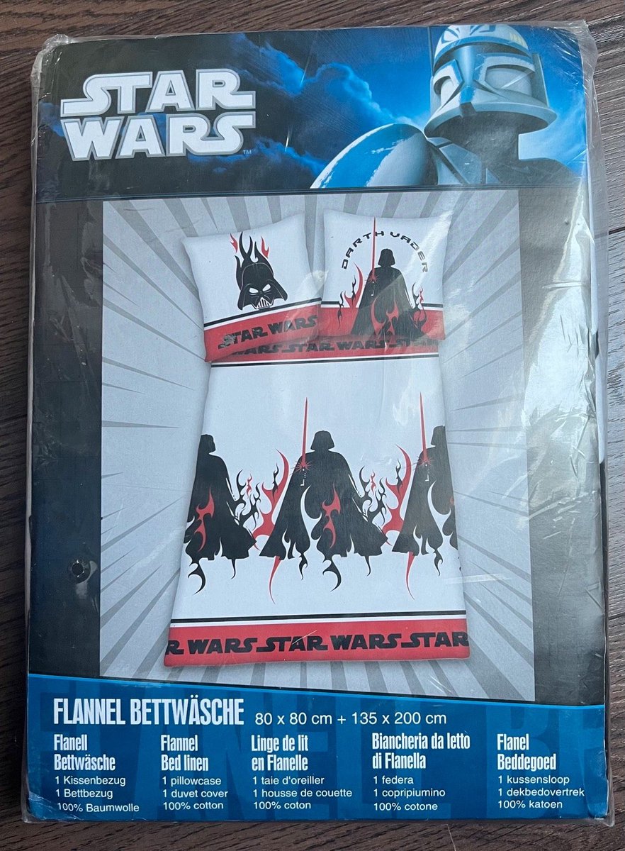 Star Wars Dekbedovertrek Flanel Katoen 135x200cm Kussensloop 80x80cm
