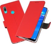 Bestcases Pasjeshouder Telefoonhoesje Huawei Y7 - Y7 Prime (2019) - Rood