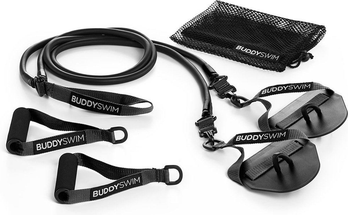 Buddyswim Super Stroke Dryland 2.0 Weerstandsband Zwart X-Heavy
