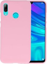 Bestcases Color Telefoonhoesje - Backcover Hoesje - Siliconen Case Back Cover voor Huawei P Smart 2019 - Roze