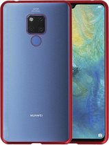 Magnetic Back Cover voor Huawei Mate 20 X Rood - Transparant