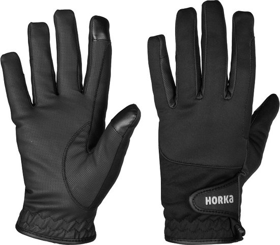 Horka - Outdoor Handschoenen - Zwart - 12 jaar