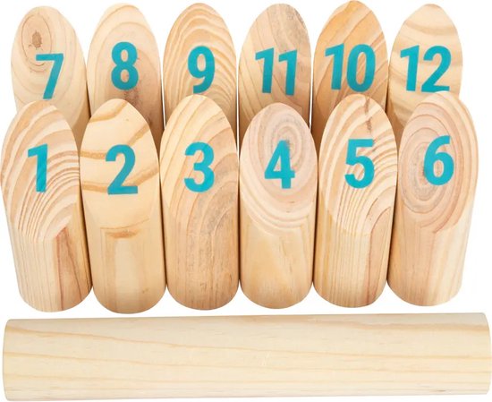 Small Foot - Houten Kubb met Nummers Werpspel in Tas, 13dlg. van Small Foot — afbeelding 4