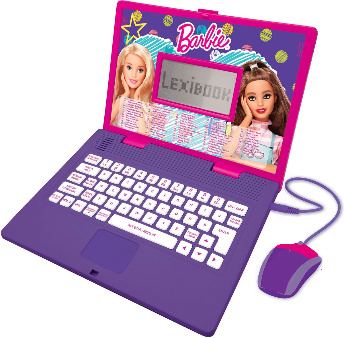 Ordinateur éducatif bilingue Barbie - 124 activités en anglais