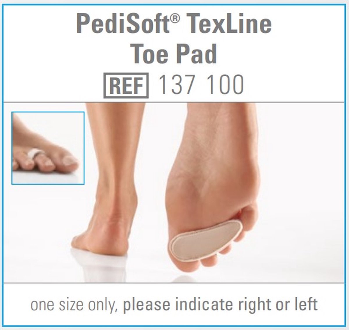 Goedkoopste Bort Pedisoft Texline hamerteenkussen rechts, 137100, per stuk