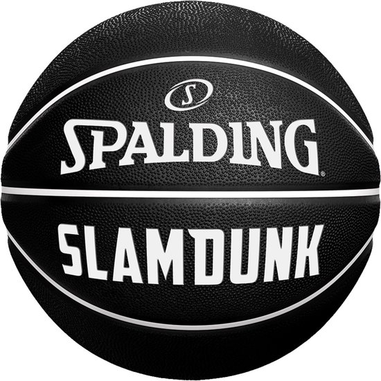 Spalding Slam Dunk (Size 5) Basketbal Kinderen - Zwart / Wit | Maat: 5