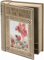 Blik Flower Fairy boek klein 9x3x11cm