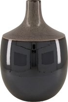 DKNC - Vase en céramique - 20,5x29,5 cm - Zwart