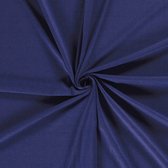 Tricot / Jersey Stof Uni - Kobalt Blauw 105 - 1 Meter