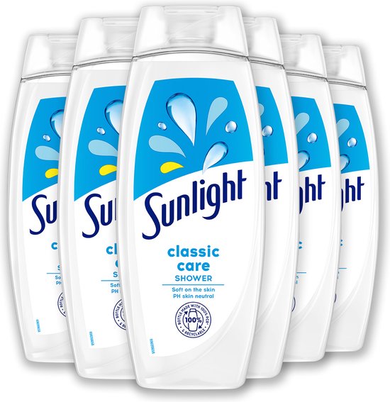 Sunlight Zeep - Badschuim - Classic Care - pH-Huidneutraal -  Voordeelverpakking 6 x 675 ml | bol