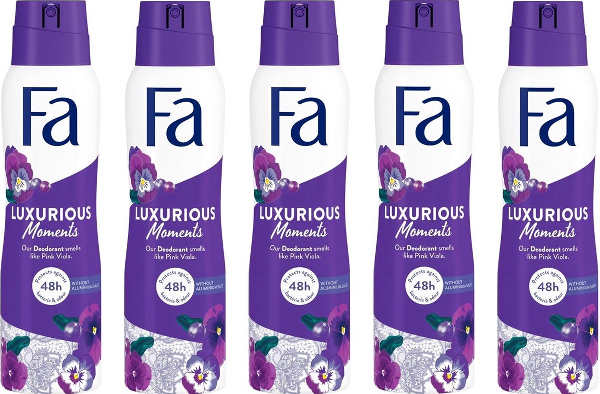 FA Deodorant spray luxurious moments 150ml - Multipak 5 stuks - Fa