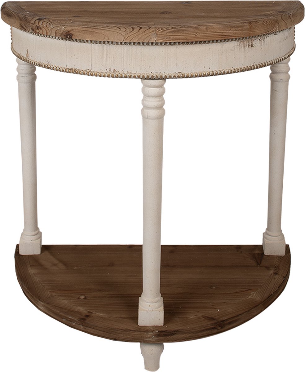 Sidetable 83x40x87 cm Beige Bruin Hout