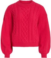 Vila Trui Vichinti O-neck Cable Knit Top-noos 14084204 Love Potion Dames Maat - S