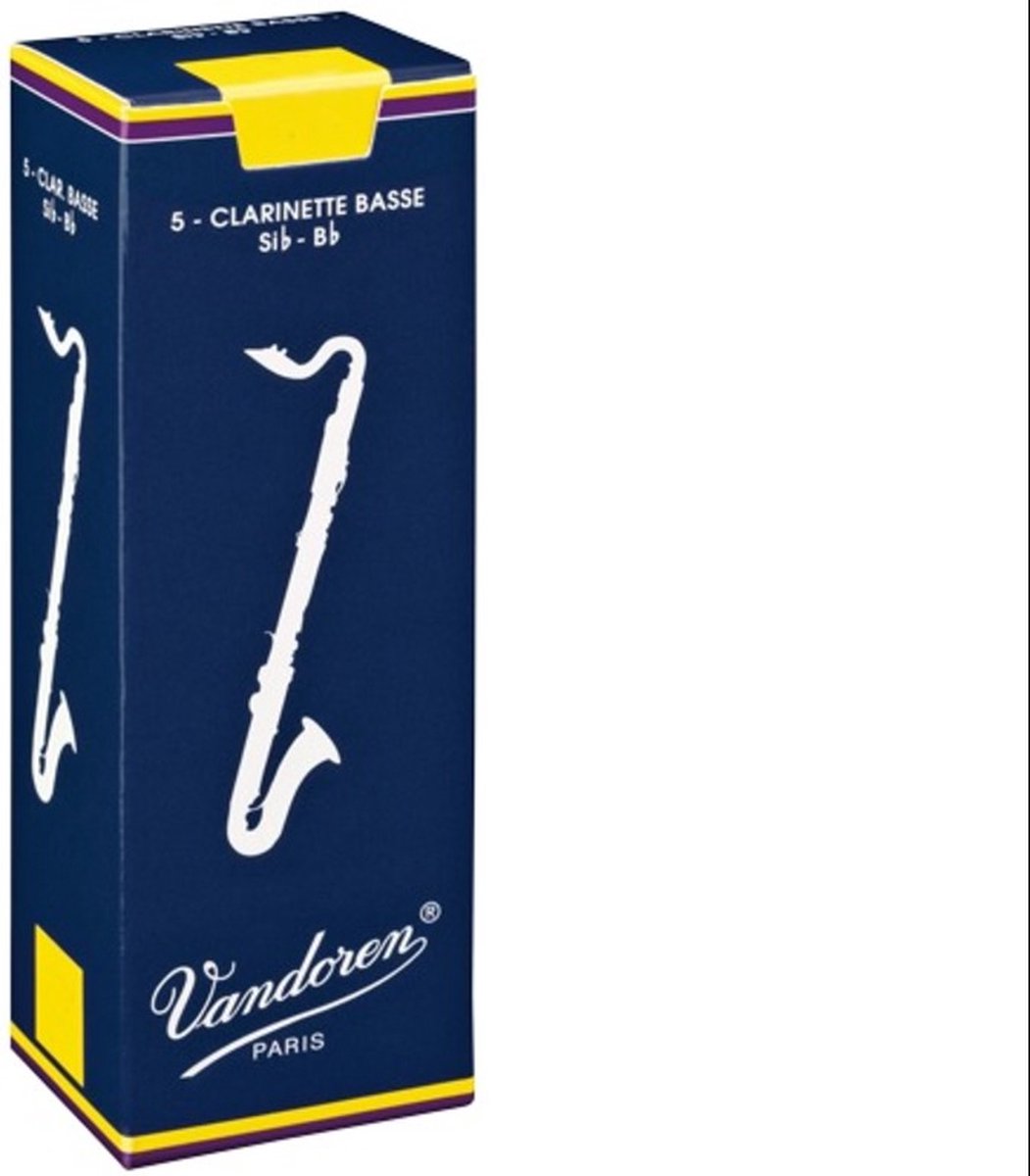 Vandoren Bas Klarinet Traditional Rieten 1.5 - 5 Stuks Verpakking