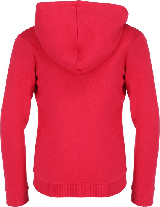 Basic Hooded Full Zip Sweater Meisjes - Warm Pink - Maat 146-152