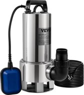 Dompelpomp 1300W Vuilwaterpomp 230V Tuinpomp debiet 20000L/u Vuilwater pompen max slakken 11m IPX8 Ideaal voor het verpompen van water uit