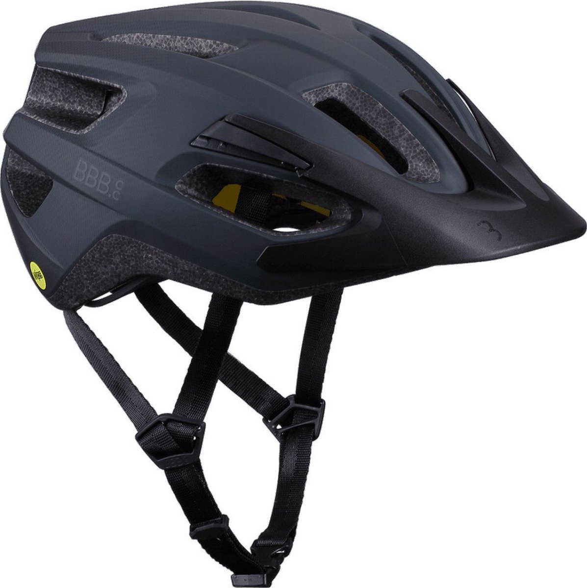 BBB Cycling Dune MIPS 2.0 Fietshelm Volwassenen - MTB Helm & Racefiets helm - Wielrenhelm - Fietshelm Dames - Fietshelm Heren - Mat Zwart - Maat M - BHE-22B