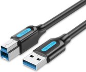 Vention USB 3.0 A Male naar USB B Male kabel  - 3 Meter