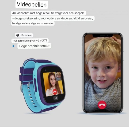 Montre Intelligente Connectée Enfant - Smartwatch Telephone Fille Garçon  avec Pédomètre, SOS, Musique, Appareil Photo, Reveil Rose