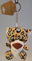 Een vrolijk gladde en zachte plush sleutelhanger / tassenhanger met knuffel luipaard eraan. (12cm x 10cm) Voor in de kinderkamer, je auto te plaatsen, in huis als decoratie of bijvoorbeeld aan je tas te hangen. Voor uzelf of als cadeau.