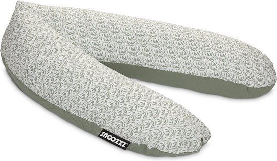 Voedingskussen - Snoozzz Voedingskussen Zwangerschapskussen Zijslaapkussen - met afneembare hoes van katoen -185 cm - Slichen