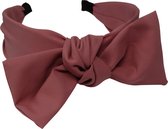 Jessidress® Diademen Elegante Hoofdband Grote Haar Diadeem Dames Haarband met grote strik - Roze