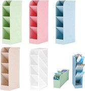 Organiseur de porte-stylos, lot de 5, boîte de rangement pour porte-stylos, organisateur de porte-stylos de bureau, étui à stylos pour bureau, étagère de rangement pour l'école, la maison, le bureau, fournitures artistiques