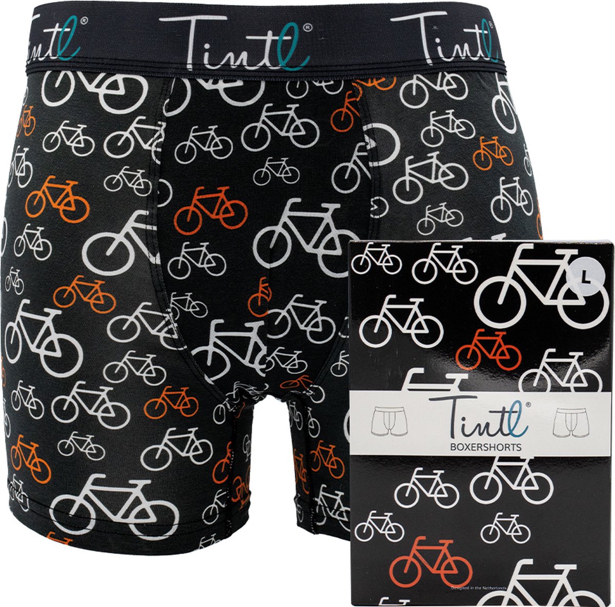 Tintl boxershorts | Black & white - Amsterdam (maat L)