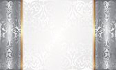 Fotobehang - Vlies Behang - Sierpatroon Zilver - 208 x 146 cm