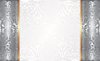 Fotobehang - Vlies Behang - Sierpatroon Zilver - 312 x 219 cm