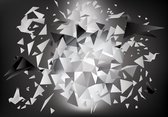 Fotobehang - Vlies Behang - Origami 3D Kunst - 312 x 219 cm