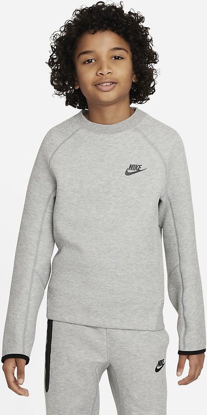 Nike Sportswear Tech Fleece Sweatshirt Kids Dark Grey Heather Maat 152/158