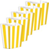 Popcorn bakjes geel 10 stuks - Popcornbakjes/chipsbakjes/snackbakjes kinderverjaardag/kinderfeestje.