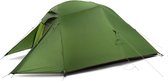 NatureHike Ultralight Three-Man Cloud Up 3 Tent Nieuwe versie 20D Forest Green + Mats