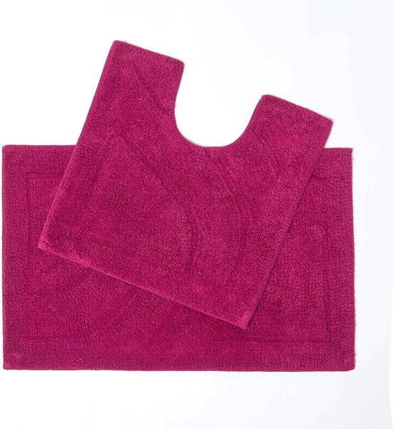 Toiletmat Sealskin Twist Microfibre Rood